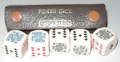 5 Engraved Poker Dice Heineken Dice Cup with Storage Compartment 