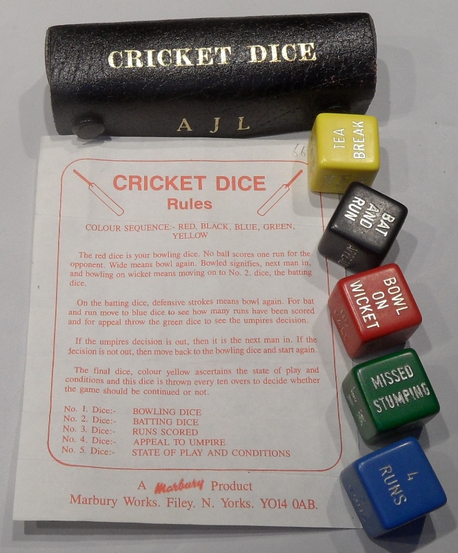DICE CRICKET GAME 